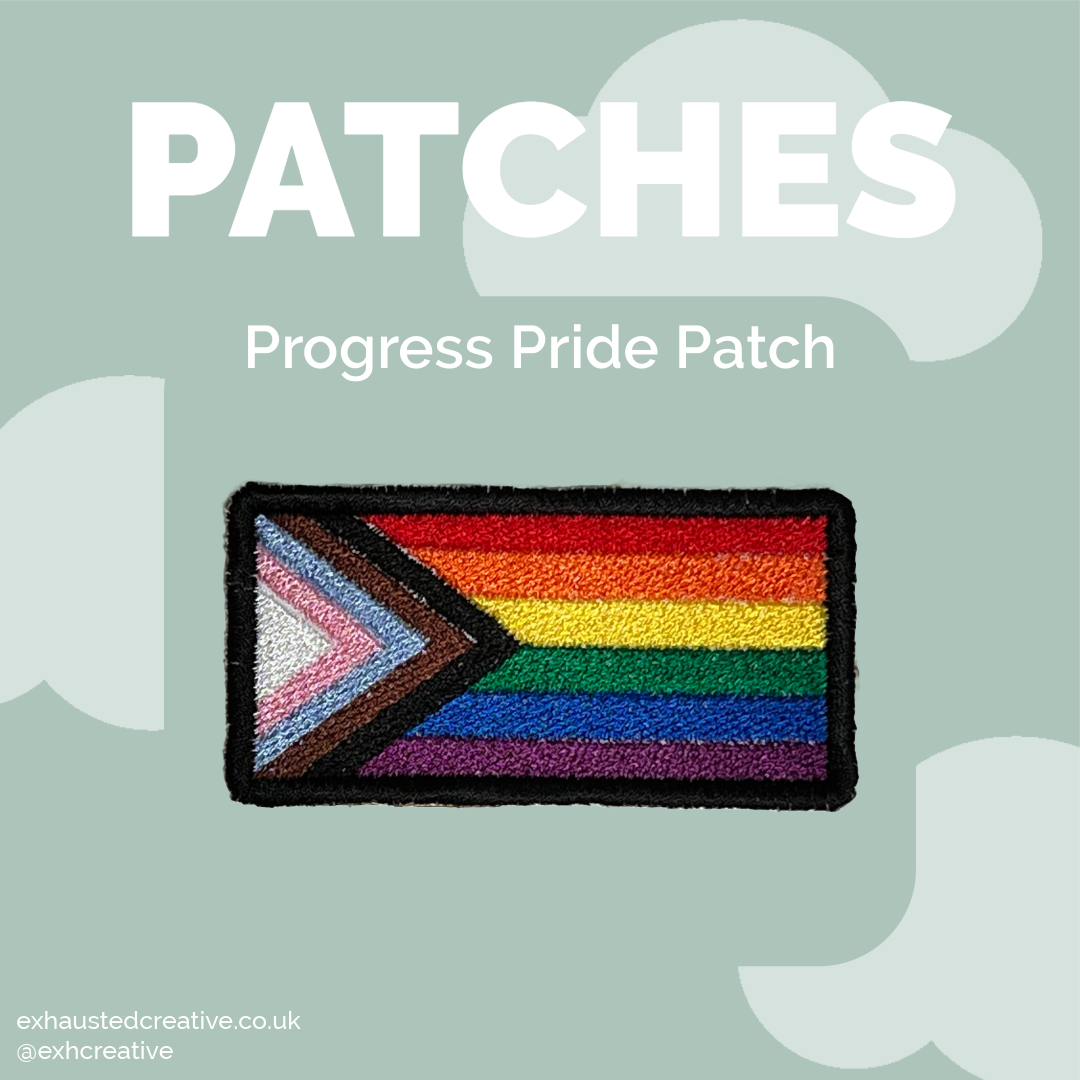 Progress Pride Embroidered Patch